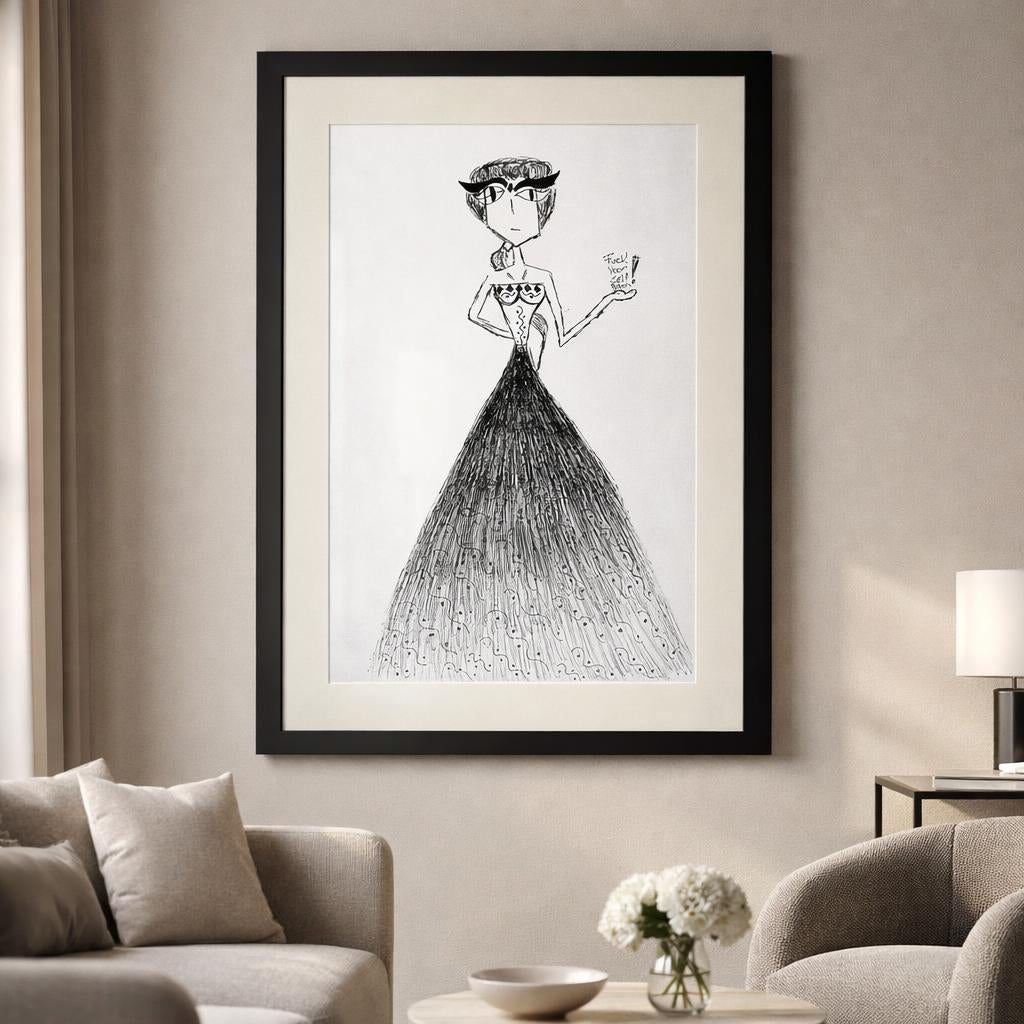 The Curved Spine Dress — FASHION ORACLES Collection (Limited Edition)