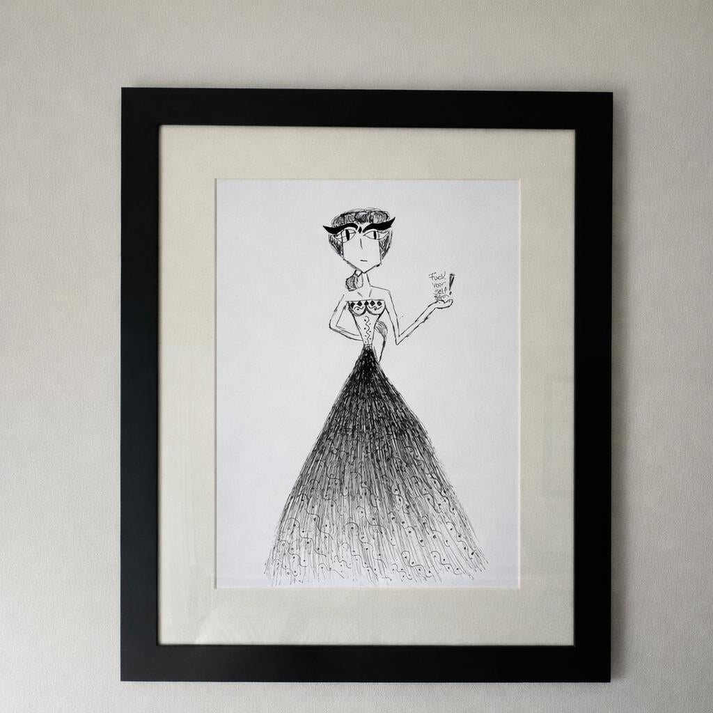 The Curved Spine Dress — FASHION ORACLES Collection (Limited Edition)